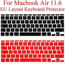 ЕС клавиатура протектор для Macbook Air 11 A1370 A1465 Силиконовая Защитная пленка для клавиатуры крышка MacbookAir 11,6 Air11 защитная кожа