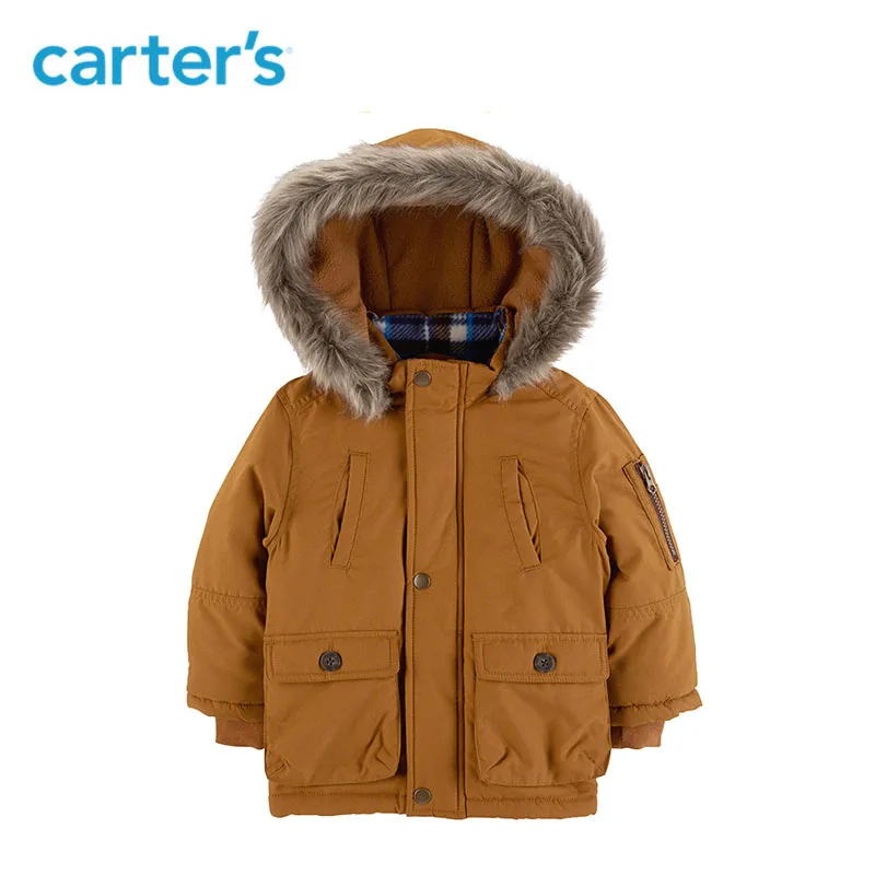 Carters winter jacket parka for boys coats hooded warm jackets children's clothing snow wear kids outerwear CL218B41/CL218B51