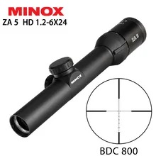 Охотничий MINOX ZA 5 HD 1,2-6X24 BDC 800 компактный прицел для винтовки с длинным рельефом для глаз тактический оптический прицел оптические прицелы