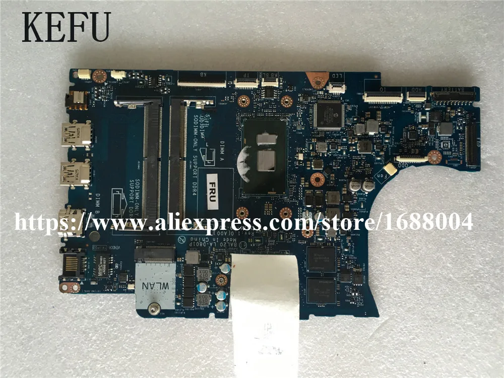 CN 0Y8N7H Y8N7H для DELL 5567 5767 материнская плата ноутбука с SR2ZU i5 7200U 2 5 Ghz BAL20 LA D801P DDR4 100%