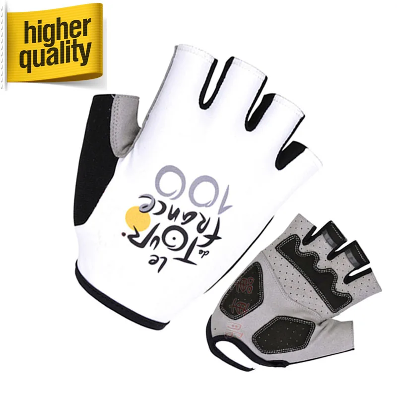

4 Colors Tour de France Bike Gloves Cycling Half Finger Gloves Guantes Ciclismo MTB Bicycle Motocross Gloves Luva For Man/Women