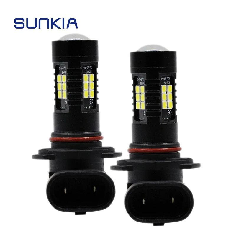

SUNKIA 2Pcs/lot Ultra Bright 21W 3030 LED Fog Lamp 9006/HB4 9005/HB3 Driving Light Universal Auto Lamp 6000K Signal Light