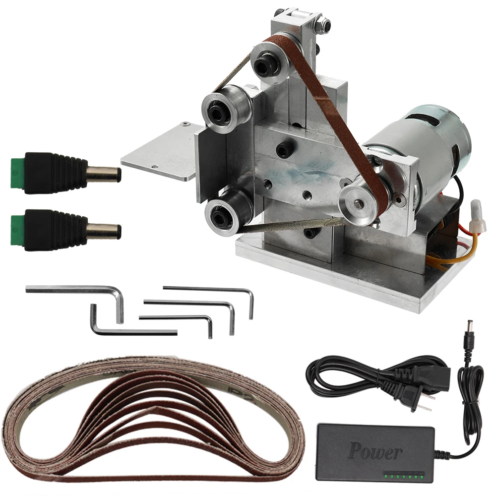 Многофункциональный шлифовальный мини электрический ленточный шлифовальный станок DIY полировальный шлифовальный станок резец кромок точилка