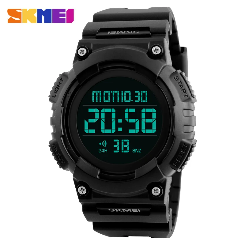 

SKMEI Men Sports Watches Double Time Chronograph Fashion Watch Waterproof Complete Calendar Wristwatches Relogio Masculino 1248