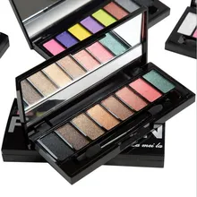 Брендовые 8 цветов Тени для век макияж мерцающие матовые тени для век Палитра косметический макияж телесные тени для век