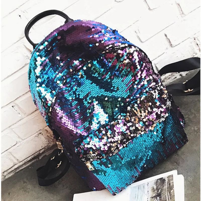 Mochila brillante de cuero de mujer con lentejuelas a la moda, Mochila brillante para niñas, Mochila escolar con purpurina, bolso de hombro brillante, bolsa de libros Paillette Mochila brillante de cuero de mujer con lentejuelas a la moda, Mochila brillante para niñas, Mochila escolar con purpurina, bolso de hombro brillante, bolsa de libros Paillette