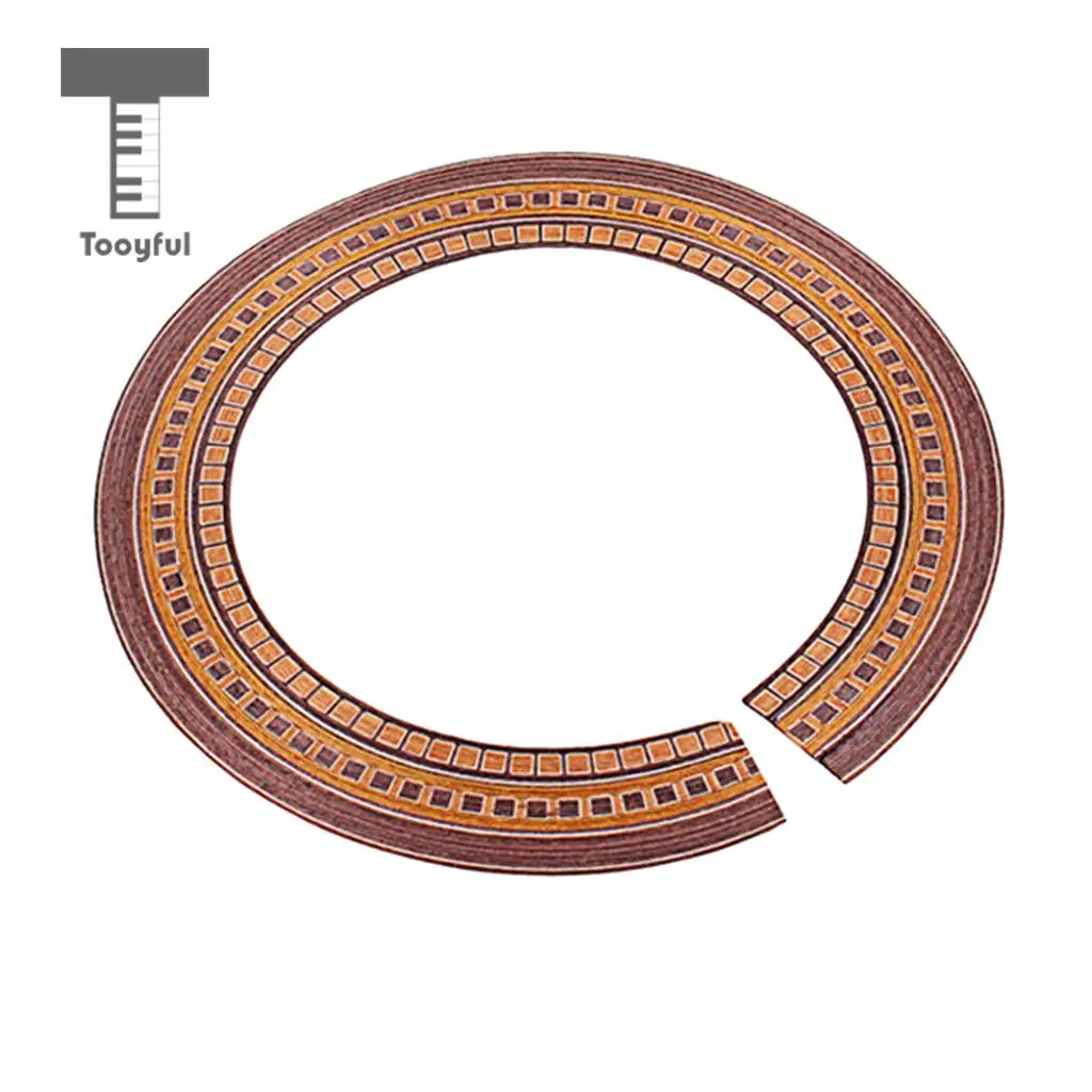 Tooyful Exquisite Wood Acoustic/Classical Guitars Sound Hole Decal Sticker Rosette Inlay DIY Guitar Decoration Adornment