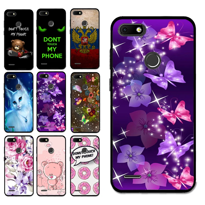 

For BQ 5512 Luxury Case Butterfly Flower Silicon TPU Flora Cover for BQ 5512L STRIKE FORWARD Flora Shell Bag Housing