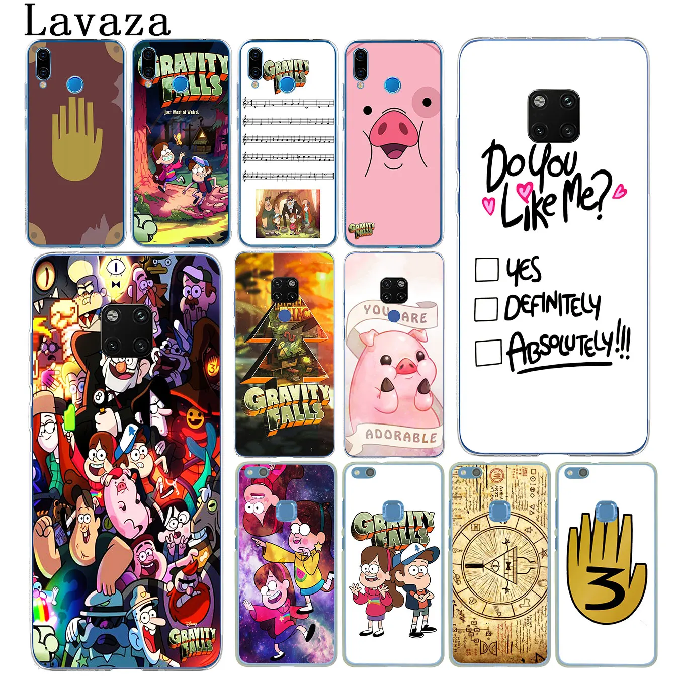 

Lavaza Gravity Falls Hard Phone Case for Huawei Mate 30 20 Pro 10 Lite Nova 5I 4 3i 3 2i 2 Lite Cover