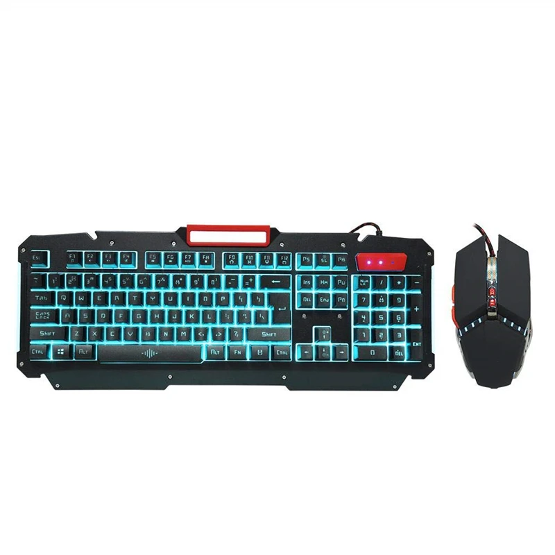 Механическая клавиатура RGB с подсветкой USB Проводная игровая имитация