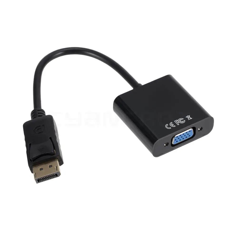Video Cable Convert Displayport DP to VGA Port Cable Male-Female Adapter for Computer HDTV Monitor Projector Support 1080P Video Cable Convert Displayport DP to VGA Port Cable Male-Female Adapter for Computer HDTV Monitor Projector Support 1080P