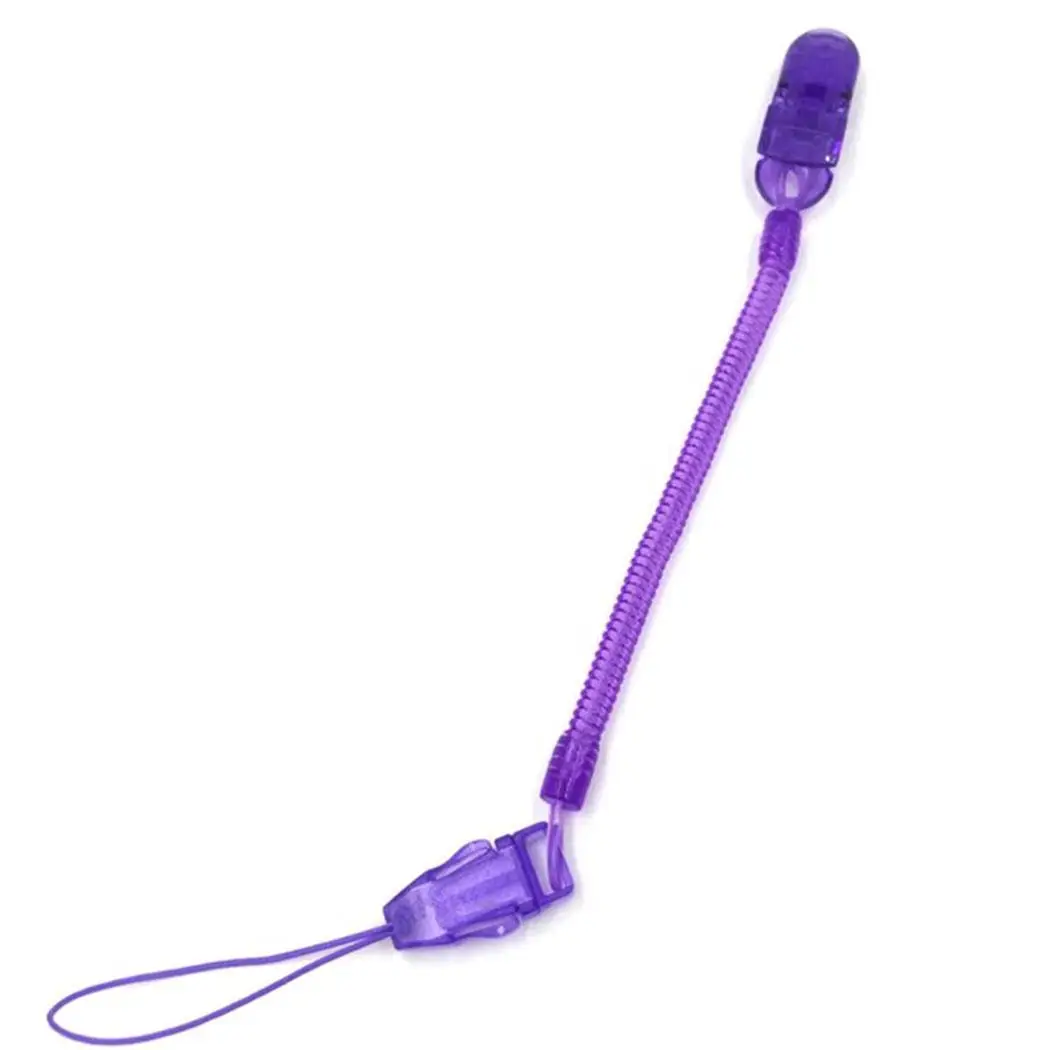 

Unisex Baby Casual Durable Practical Baby 23 cm/9.1 inch Pacifier Spring Home Clip For Chain 70 cm/27.6 inch