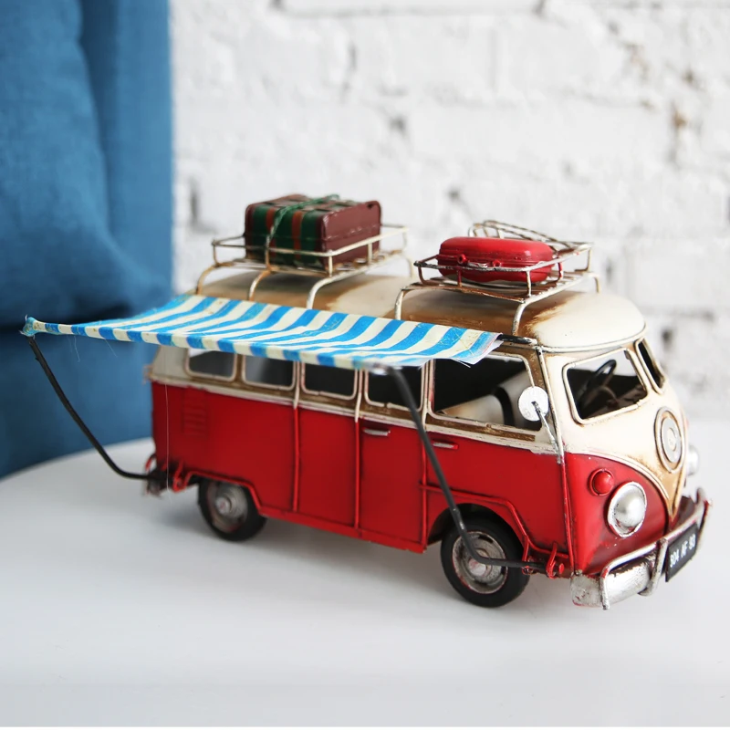  retro nostalgic bus ornaments room furnishings furniture accessories zakka grocery PUBG Bus store N