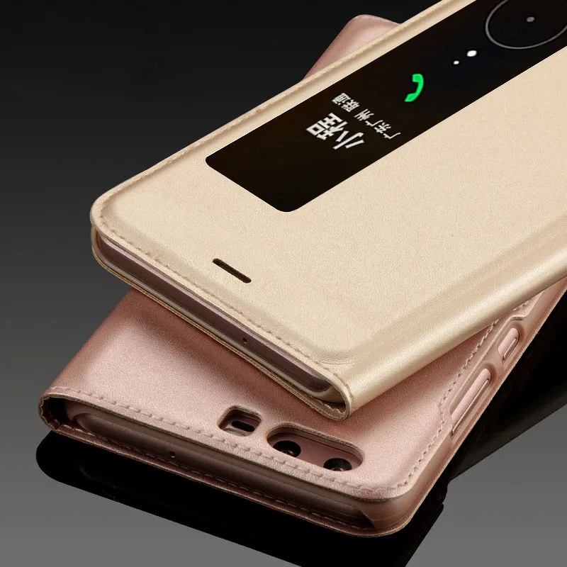 

Smart View Flip Huawei p10 Case original pu leather case for Huawei p10 phone case