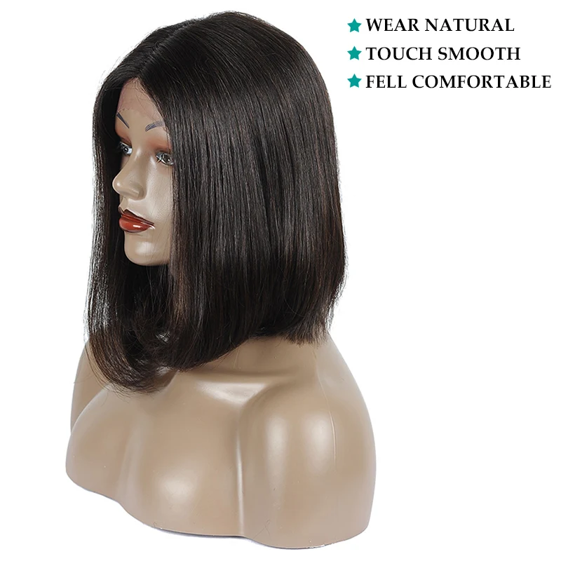 Jual Pendek Renda Frontal Wig Digunakan Dipetik dengan Bayi Rambut U Bagian Wig Rambut Lurus Bob Lace Front Wig untuk wanita Hitam 180 Tidak Jahat Jual Pendek Renda Frontal Wig Digunakan Dipetik dengan Bayi Rambut U Bagian Wig Rambut Lurus Bob Lace Front Wig untuk wanita Hitam 180 Tidak Jahat