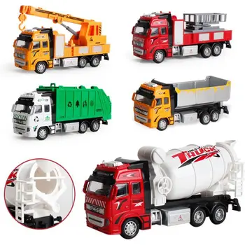 

Large simulation pull back alloy car cement excavator engineering vehicle fire sanitation car model children's toys
