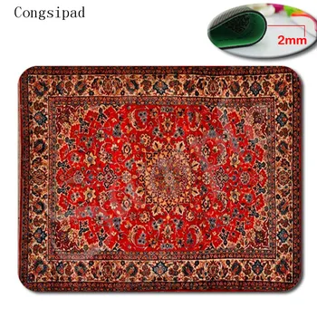 

size 180x20/25x20/25x29 MousePad Design Your Own Burgundy Oriental Persain Rug Fashion Hot Oblong Shaped MouseMat Design Natural