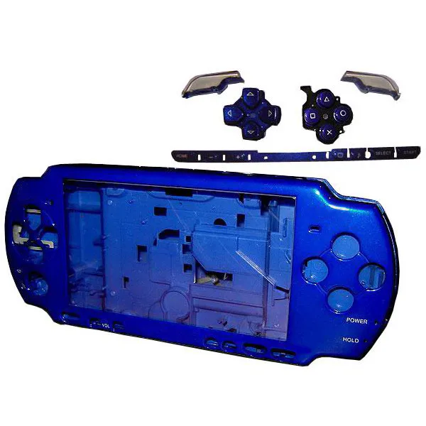 Blue Full Housing Shell Faceplate Case Parts Replacement for Sony PSP