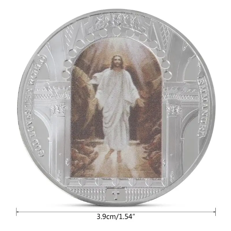 Иисус Христос религия Памятная коллекция монет подарок сувенир искусство Металл Antiqu 1 шт