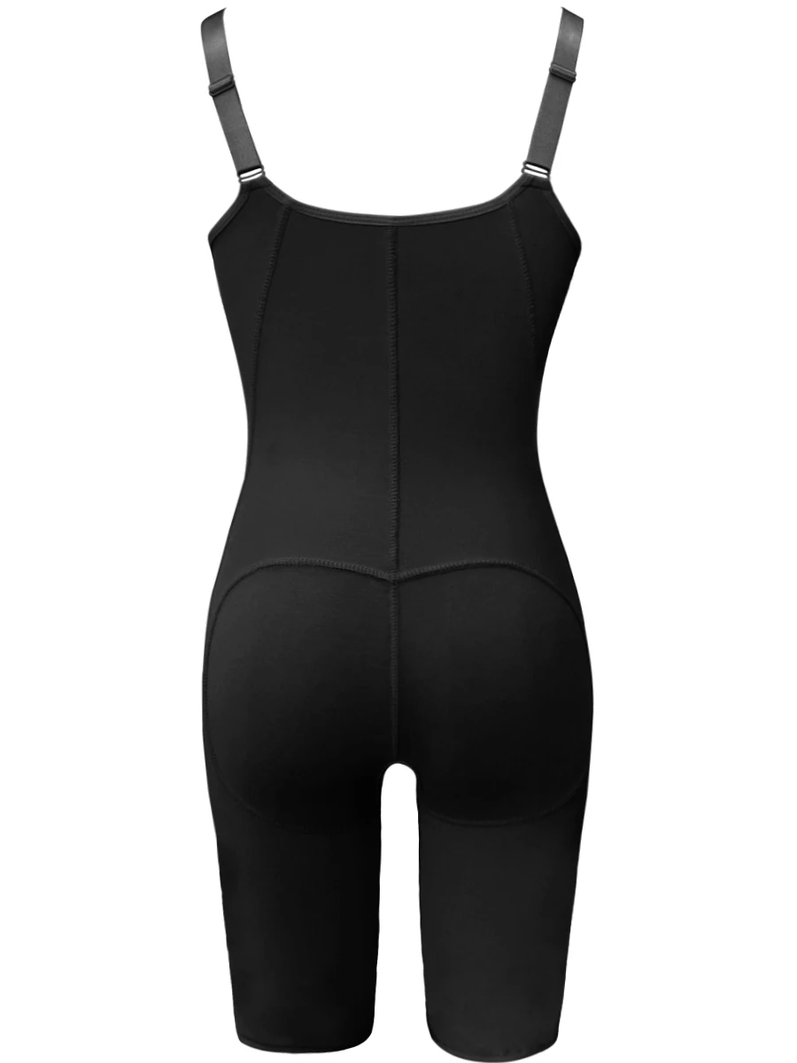 6XL Plus Size Latex Women's Body Shaper Post Liposuction Girdle Clip Zip Bodysuit Waist Reductoras Shapewear Underwear Bodysuit