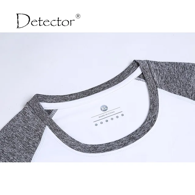Detector Running Sports T shirt Dry Quick Yoga Gym Top Short-sleeved Fitness Tees Jogging Exercises Woman Tops