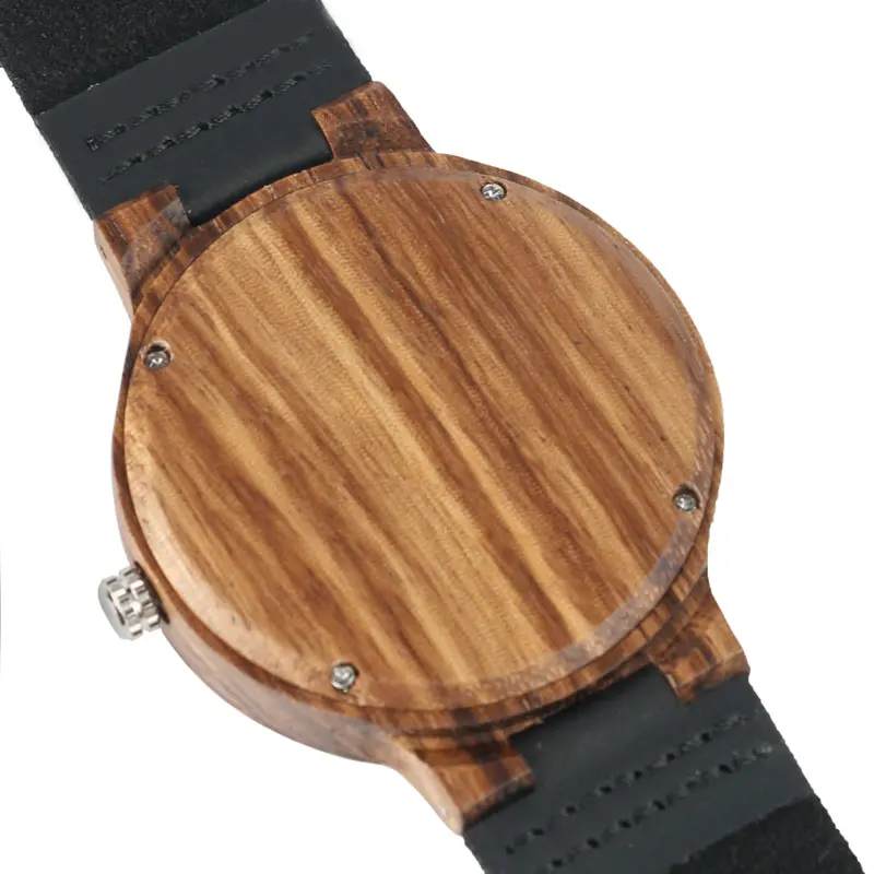 YISUYA Mens Wooden Wrist Watch Novel Bamboo Wood Creative Watches Black Genuine Leather Band Strap Quartz Males Watch relogio (7)