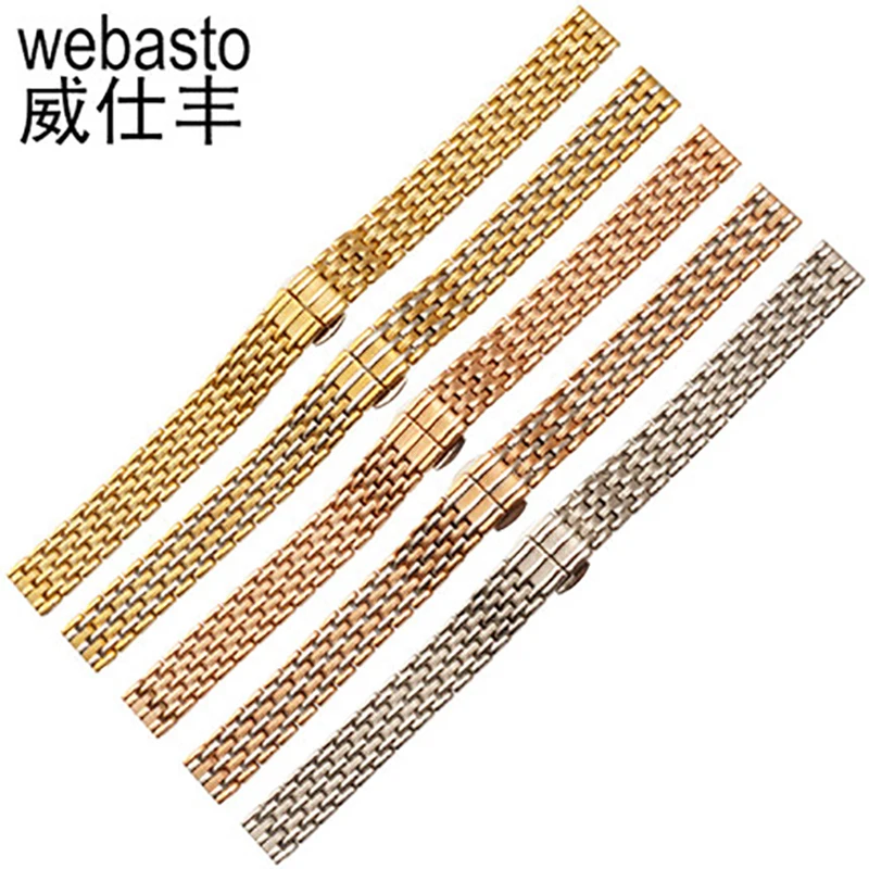 

Watch Band For DW Longines Fiyta Mido Stainless Steel Straps Width 12 14 16 18 20 22mm Butterfly Buckle Watch Strap Watchbands