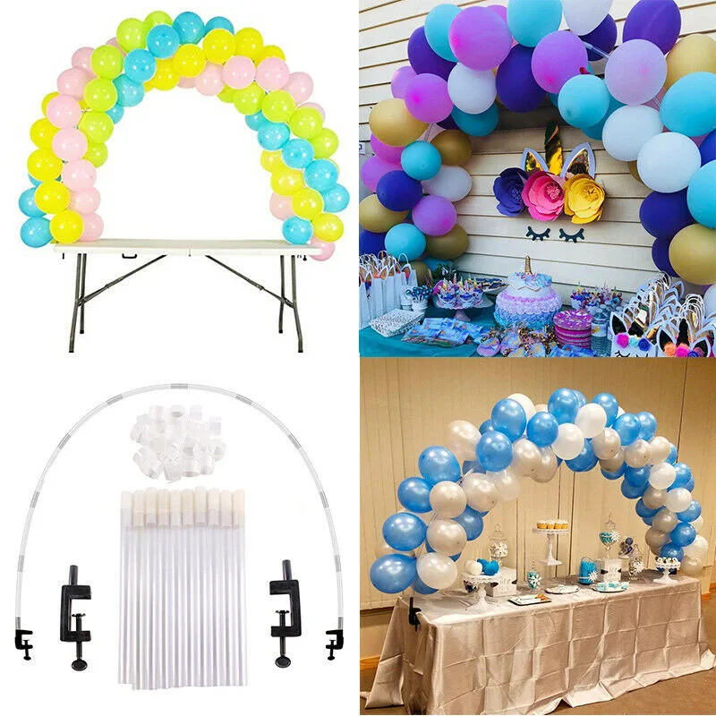 High Large Balloon Arch Set Column Stand Clip Frame Kit Birthday Wedding Party Decor UEJ