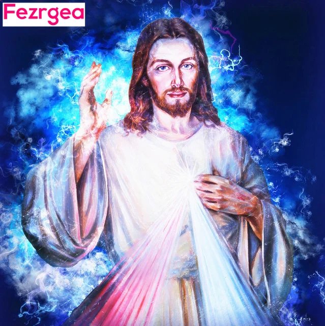

Fezrgea Diamond Embroidery Icons Home Decoration 5d Diamond Mosaic Cross Stitch Diamond Painting With Stones Beadwork Home Decor