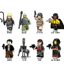 Кукла Звездные войны Rebolt Obi-Wan Kenobi A-Wing Pilot Lando Calrissian POE dameron Ig-88 Qi'Ra строительный блок Pg8142 совместимая нога