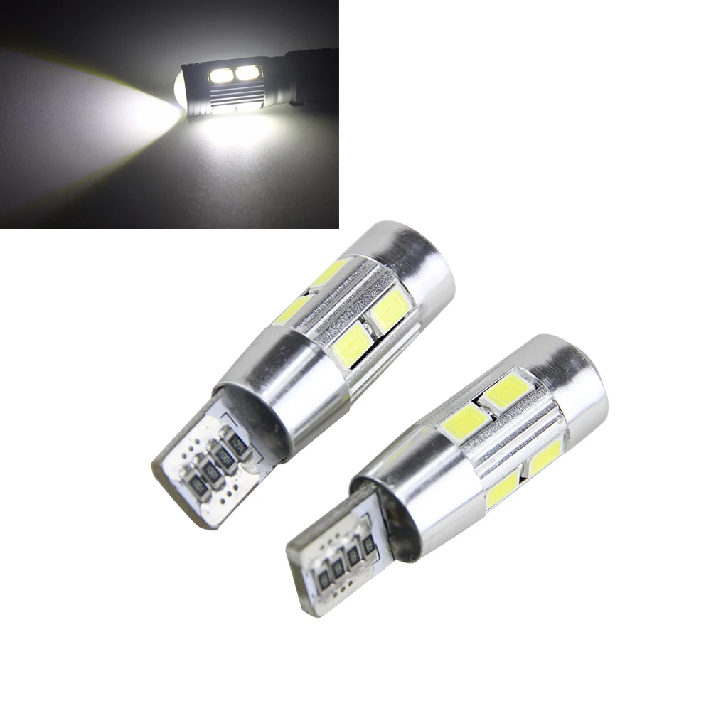 

NEW 4pcs/Lot Canbus T10 10smd 5630 LED car Light Canbus NO OBC ERROR T10 W5W 194 SMD Led Side Wedge Bulb W203 R171 W210