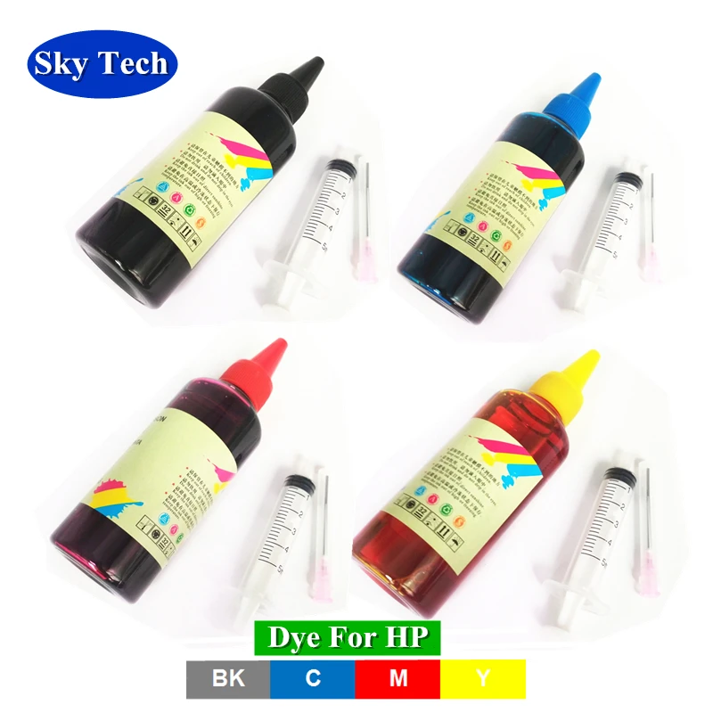 

400ML Quality Refill ink For HP cartridges , Dye Ink Photo Ink CISS Ink for HP Deskjet / Designjet / Photosmart printer