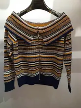 Women’s colorant match large lapel zipper long-sleeve sweater