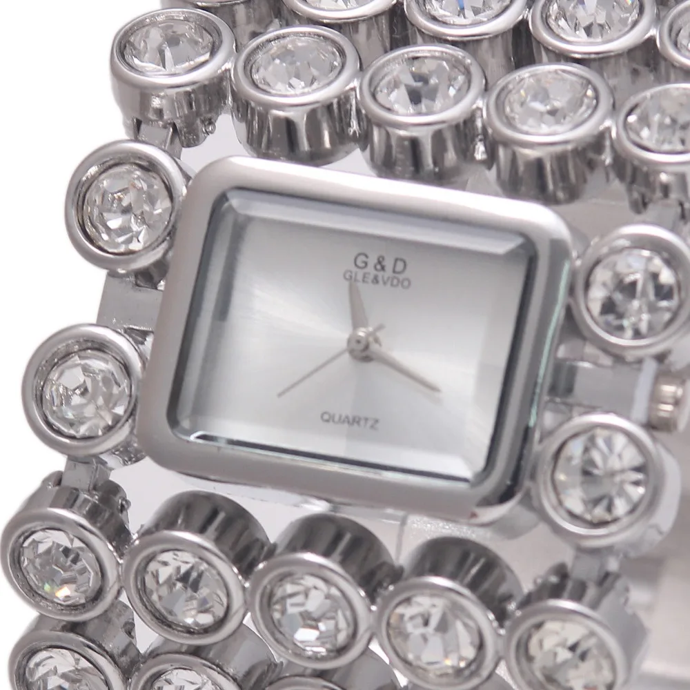 Relógios de Pulso de Quartzo Marca de Luxo Pulseira de Prata Mulheres Senhora Relógios Dress Ver Relojes Mujer Relógio Feminino Presente 2020g & d Top