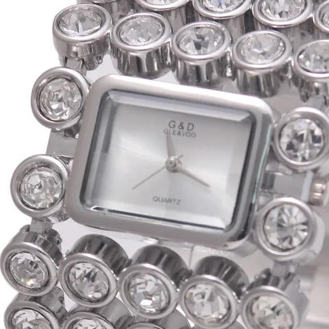 Relógios de Pulso de Quartzo Marca de Luxo Pulseira de Prata Mulheres Senhora Relógios Dress Ver Relojes Mujer Relógio Feminino Presente 2020g & d Top