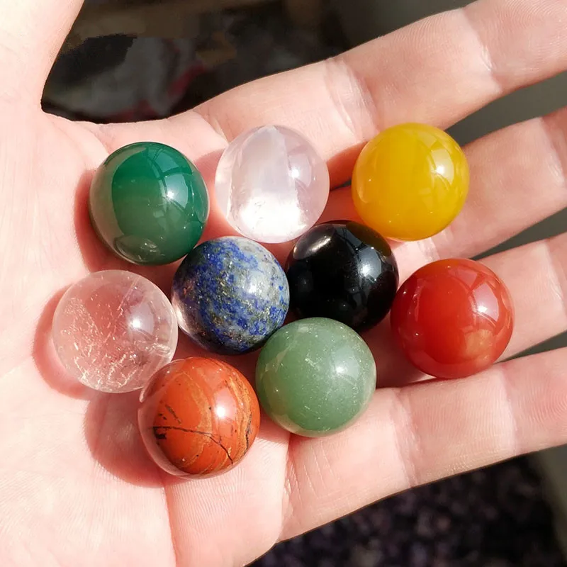 1826mm Natural Clear White Crystal Quartz Beads Ball Lucky Gift Energy