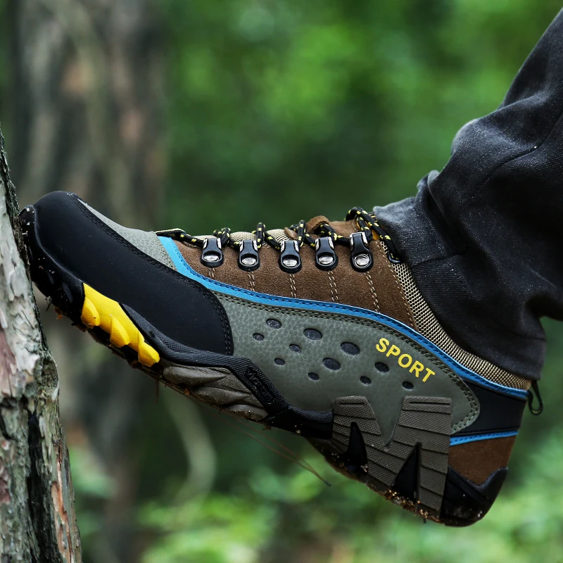 YRRFUOT High Quality Unisex Hiking Shoes Brand Breathable Outdoor Men