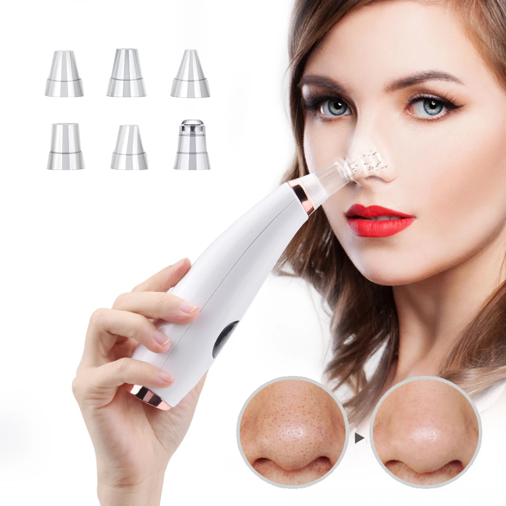 Electric Pore Acne Pimple Removal Vacuum Suction Blackhead Vacuum Remover Face Deep Cleaner Facial Diamond Clean Skin SPA Tool