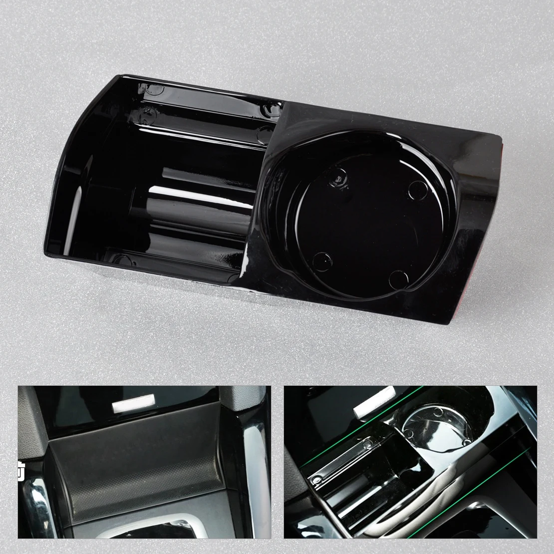

DWCX New Black Plastic Control Storage Box Secondary Storage Gear Position for Ford Ecosport 2013 2014 2015
