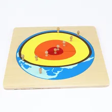 Juguete del bebé Rompecabezas Montessori Núcleo Solar con Caja de Formación Preescolar Educación Preescolar Niños Brinquedos juguetes