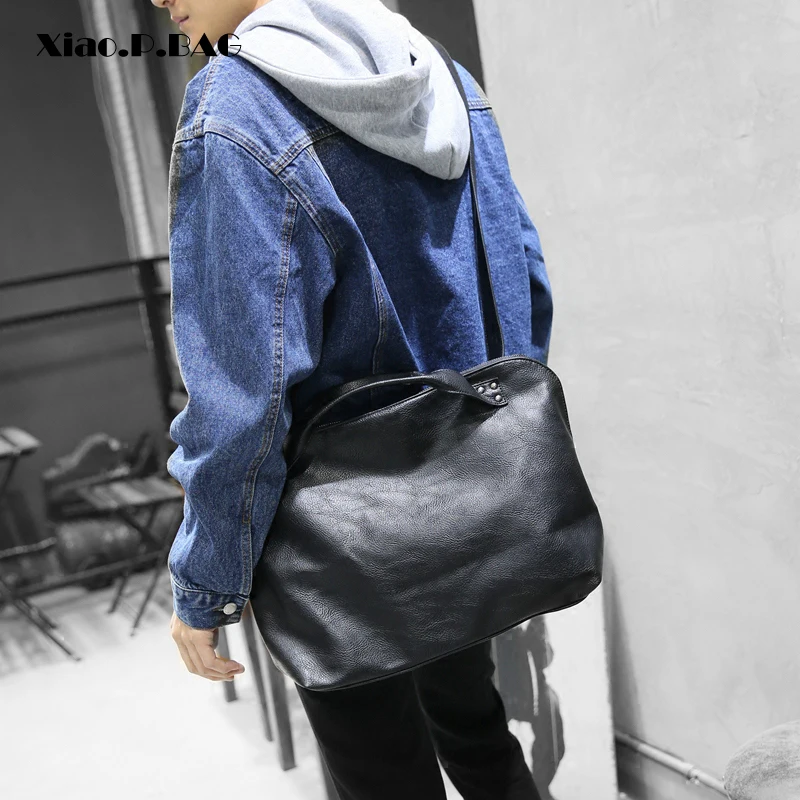

Fashion Good Quality PU Leather Men's Messenger Bags Men Portfolio Office Bag Business Shoulder Handbag for Man