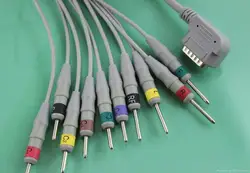KANZ цельный 10ld ЭКГ кабель. DIN 3,0