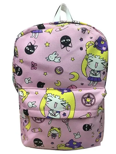 Tarjeta de dibujos animados Captor Sakura lienzo Mochila Sailor Moon Harajuku estudiantes Mochila escolar Mochila adolescentes niñas Mochila femenina nuevo Tarjeta de dibujos animados Captor Sakura lienzo Mochila Sailor Moon Harajuku estudiantes Mochila escolar Mochila adolescentes niñas Mochila femenina nuevo