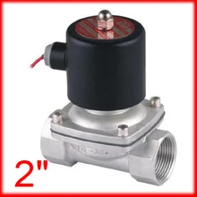 2 ''Нержавеющая сталь Электрический СОЛЕНОИДНЫЕ водяные клапаны 2S500-50 нормально закрытый коррозионной стойкости SS тела, 12 v 24 v 220 v