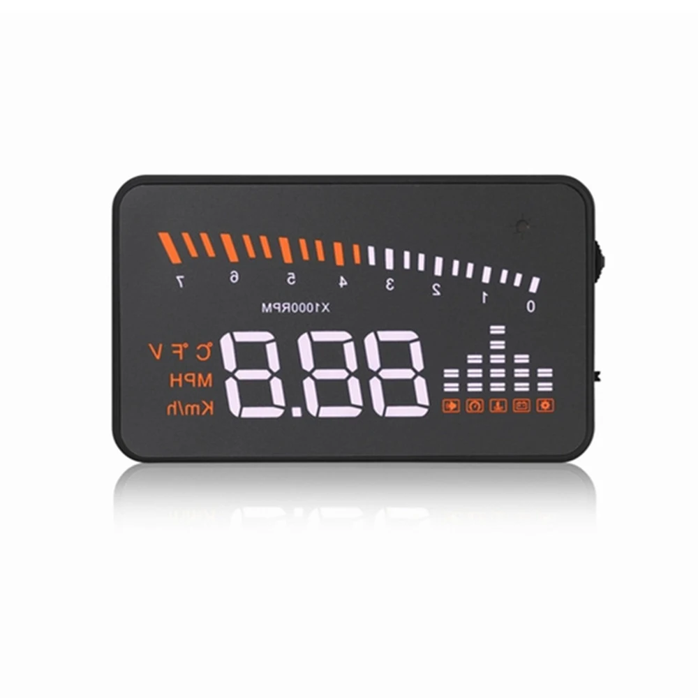 X5 автомобильный HUD Дисплей OBD II Предупреждение OBD предупреждение о превышении скорости проектор лобовое стекло автомобиля Универсальный цифровой проектор