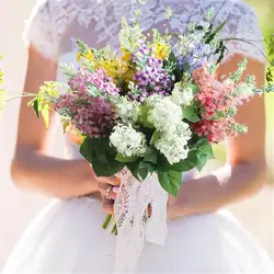 Искусственный Гиацинт Цветы моделирования растений для свадьбы домой стол офис сад брак украшения