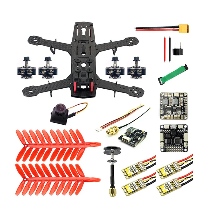With Camera JMT 250 полный комплект RC FPV Квадрокоптер Дрон 250 мм комплект из углеродного волокна для рамы F3 Контроллер полета Raptor BLS Pro 30A ESC 700TVL камера - Цвет: With Camera