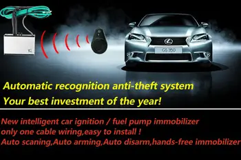 

free shipping brand new 12V vehicle immobilizer wireless relay immobilizer fuel pump blocker with remote control