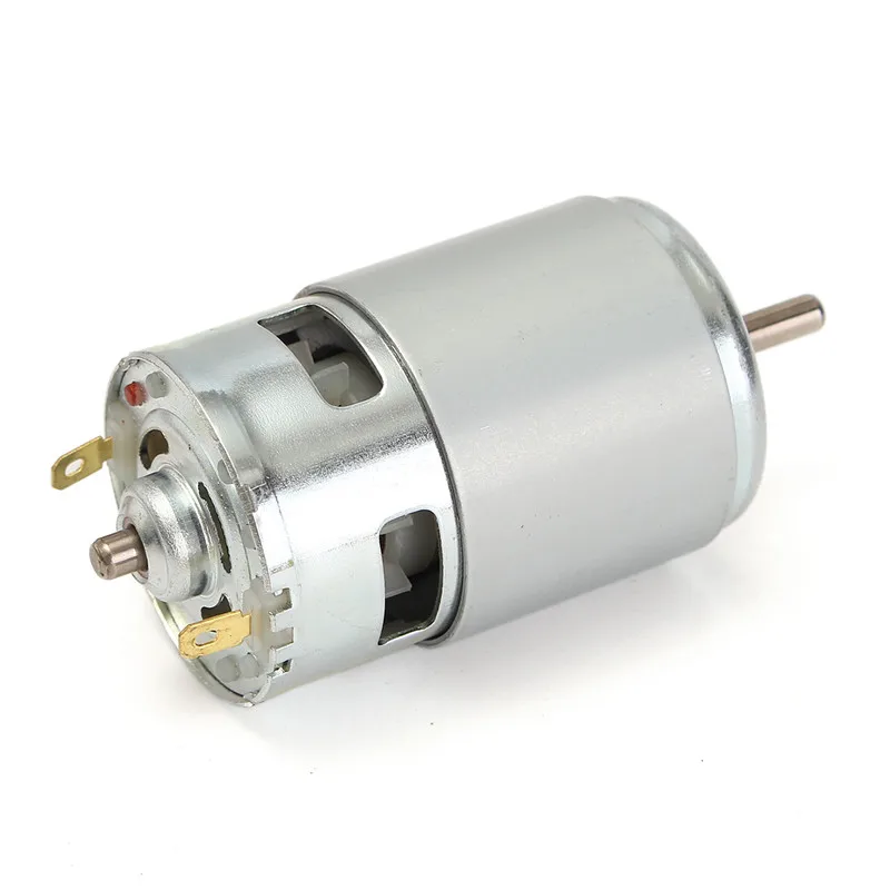 New 775 DC Motor DC 12V-36V 3500-9000 RPM Ball Bearing Large Torque High Power Low Noise Durable Quality Motor Silver New 775 DC Motor DC 12V-36V 3500-9000 RPM Ball Bearing Large Torque High Power Low Noise Durable Quality Motor Silver