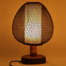 Современные Винтаж бамбуковая книга света для чтения лампы деревянное основание Портативный для прикроватные hotel Спальня настольная лампа японский лампы Декор